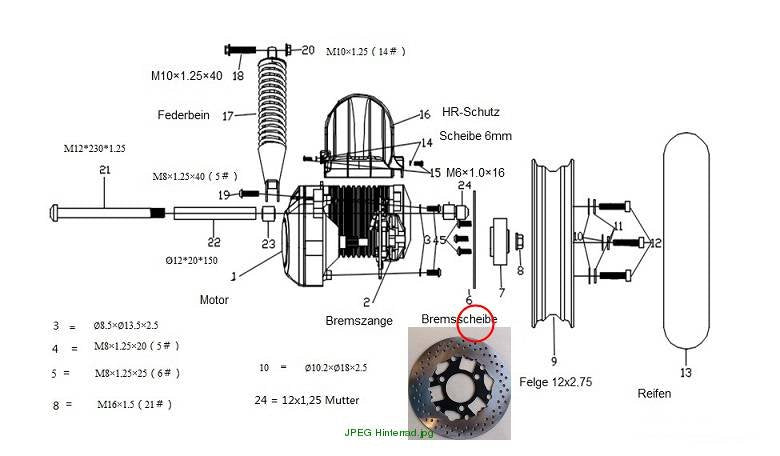 Bremsscheibe hinten E2S (200mmx3,5mm)