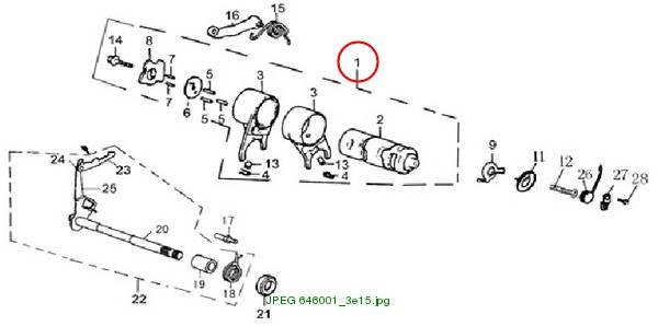 Gearshift Drum Assy