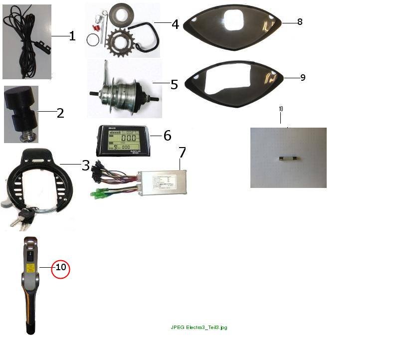 Mantelschoner kit Elobike 4 DE