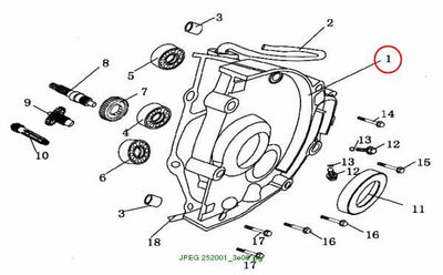 COVER, TRANSMISSION CASE