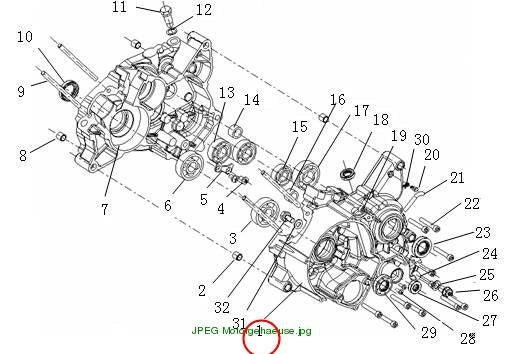 Crankcase left