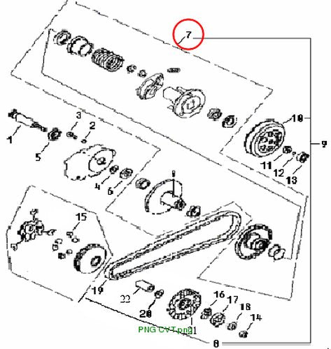 DRIVEN PULLY and CLUTCH ASSY