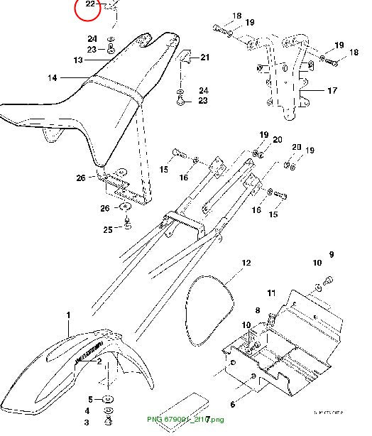 MOUNTING BRACKET right for bench seat