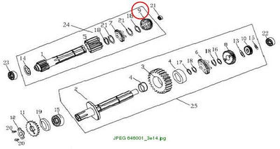 4th gear, main shaft