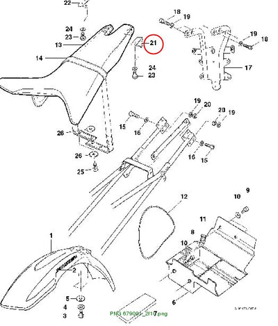 MOUNTING BRACKET left for bench seat