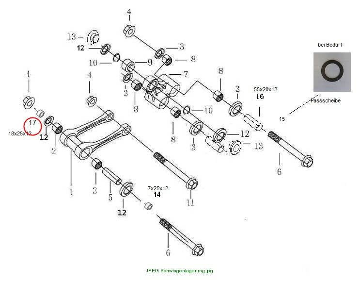 Buchse 18x25x12