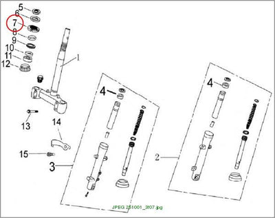 Adjust nut,steering head