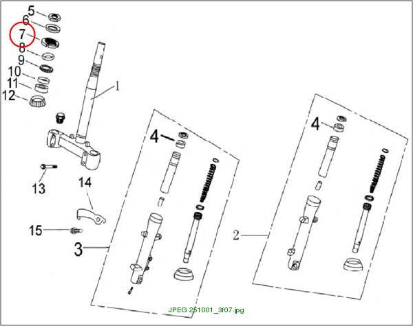 Adjust nut,steering head