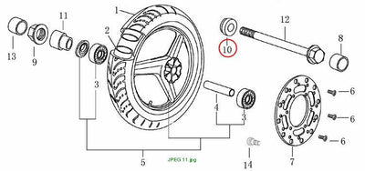 BUSH FR WHEEL L