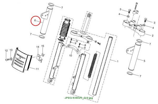 HEADLIGHT BRACKET RIGHT Saxy 25/45