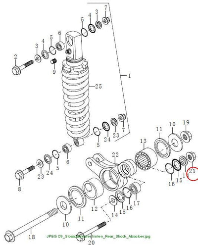 Nut M12x1.25