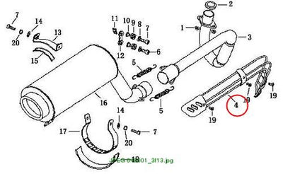 Heat Protector, Exhaust Pipe