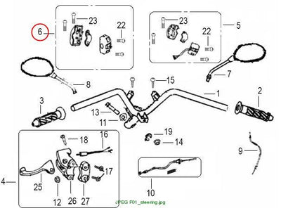 SWITCH ASSY., HANDLE L.