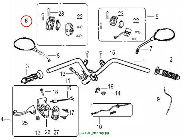 SWITCH ASSY., HANDLE L.