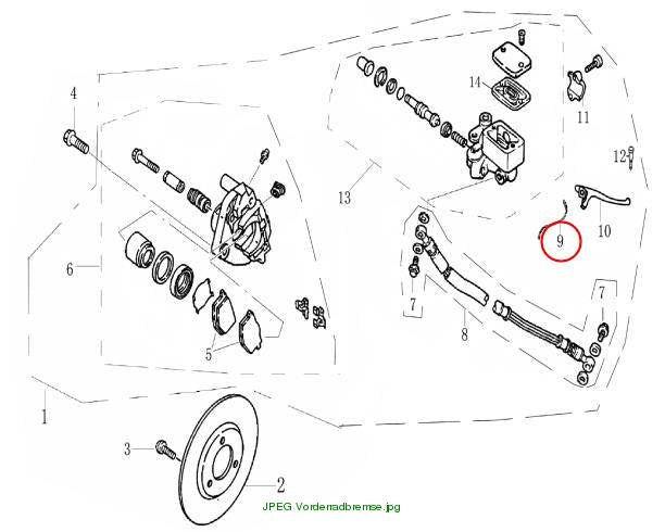 Connecting Cable.Brake Switch