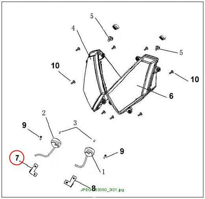 LEFT HOLDER,FLASHER LIGHT.