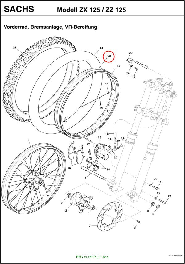 "FELGENBAND 21""/30MM ZX 125 L.E."
