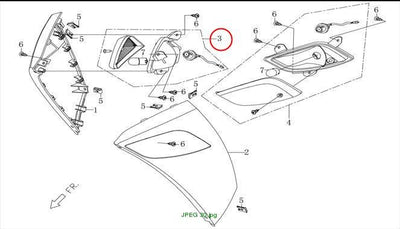 Fr.turning signal Assy.(R.)