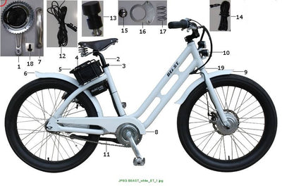 BEAST front mudguard black