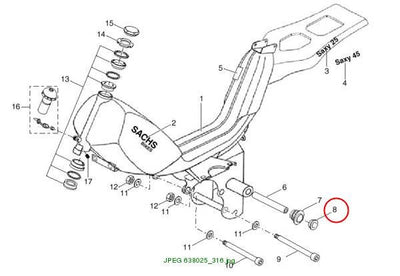 SPACER TUBE FOR SWINGARM Saxy 25/45