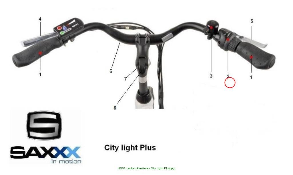 3-speed Nexus City Light Plus Foldi Plus 1650mm shifter