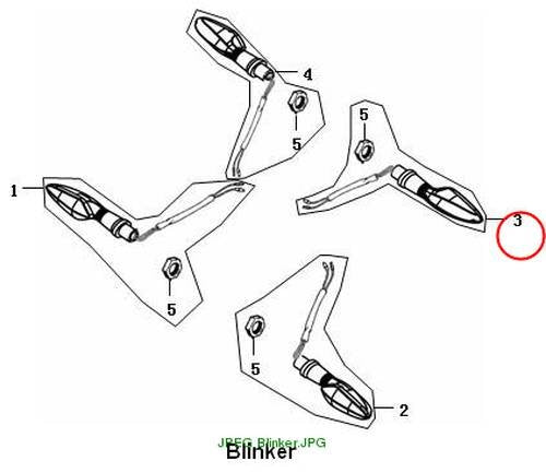 Blinker links hinten