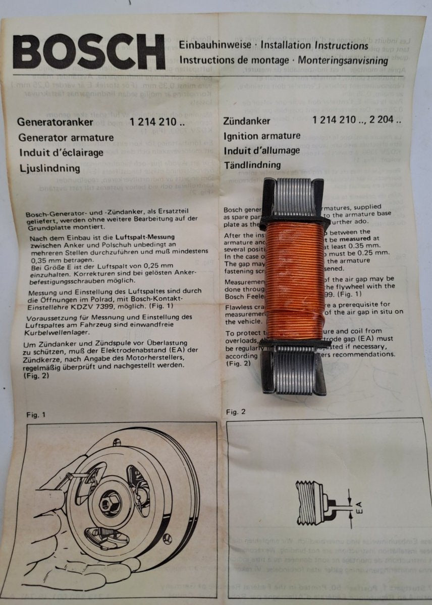 GENERATORANKER 6V 17 W Bosch 505/2BX