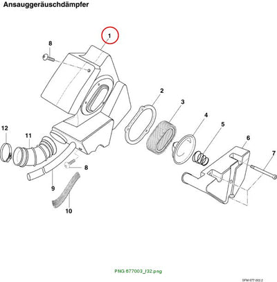 INTAKE SILENCER HOUSING XTC 4-STROKE