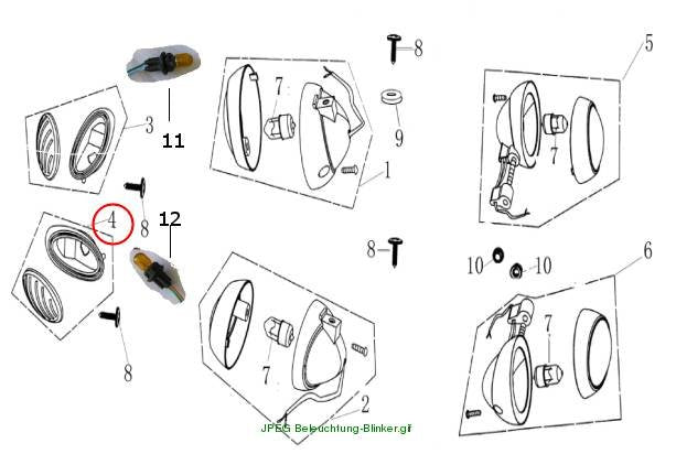 Lamp Shield.Front Indicator (Left)