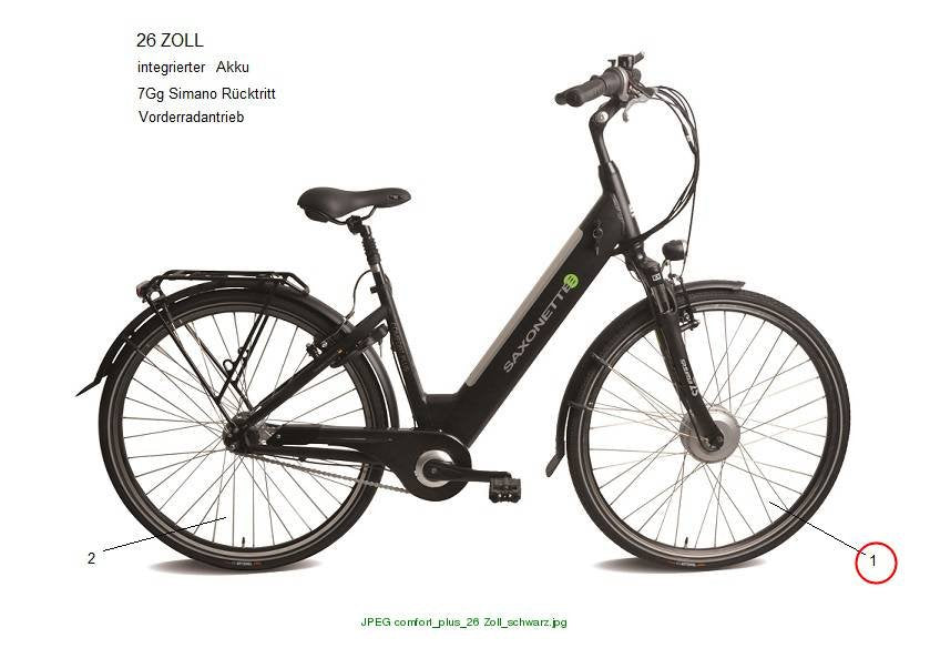 VR26" mit Motor O.Reifen Comfort Plus