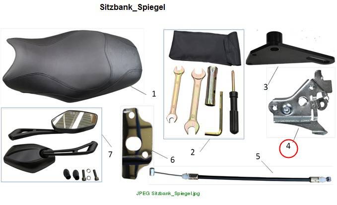 Sitzbankverriegelung E-Roadster