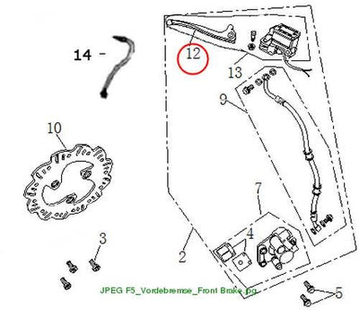 Front brake lever Speedjet RS