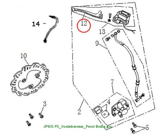 Front brake lever Speedjet RS