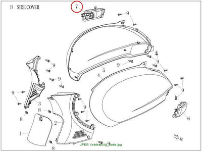 Rear right turn signal