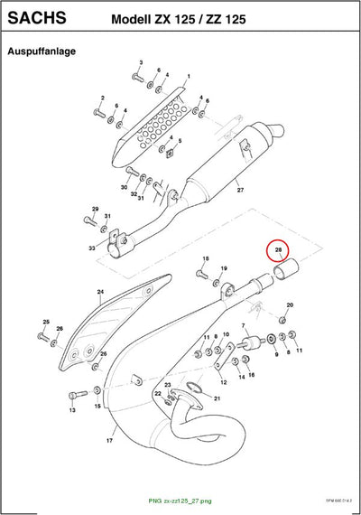 ZX125 GASKET