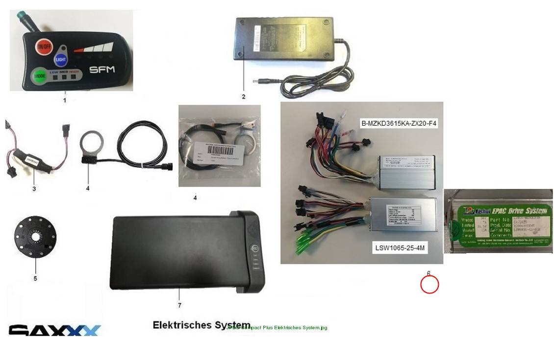 Controller Compact Plus weises Kabel zum Display einzeln mit Stecker