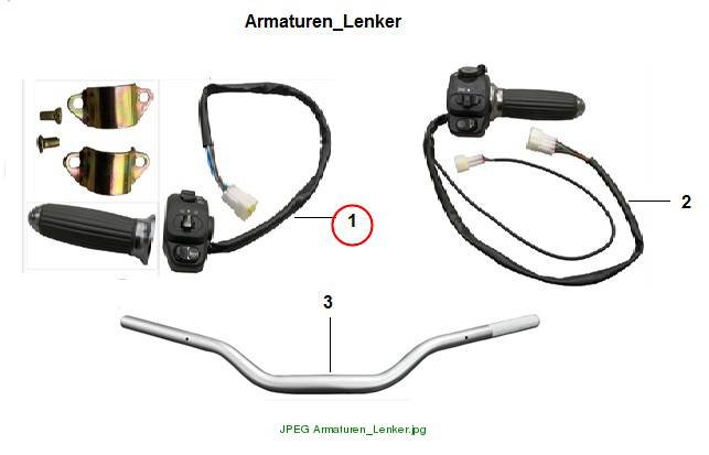 Left switch unit E-Roadster