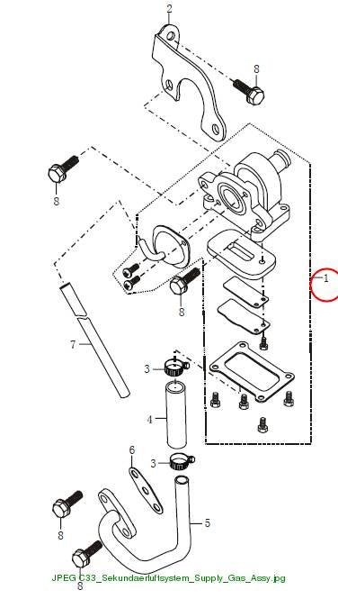 Valve, second air intake