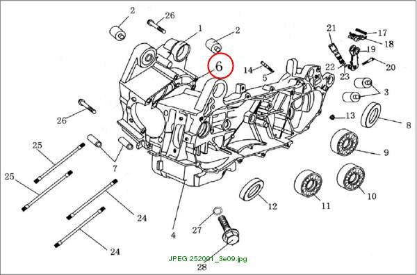 Engine housing gasket