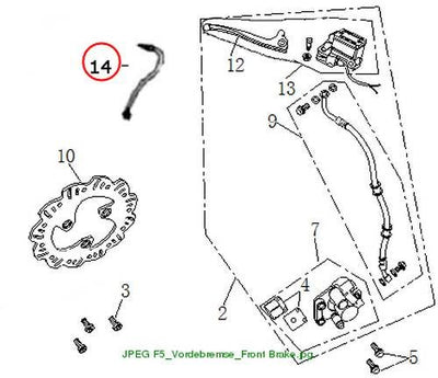 Cable for flat brake switch