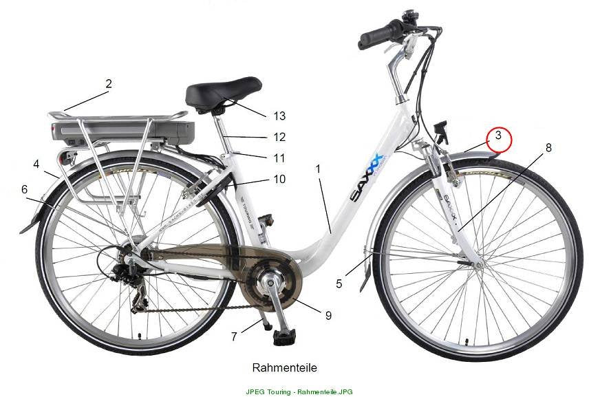 Front mudguard blue Touring