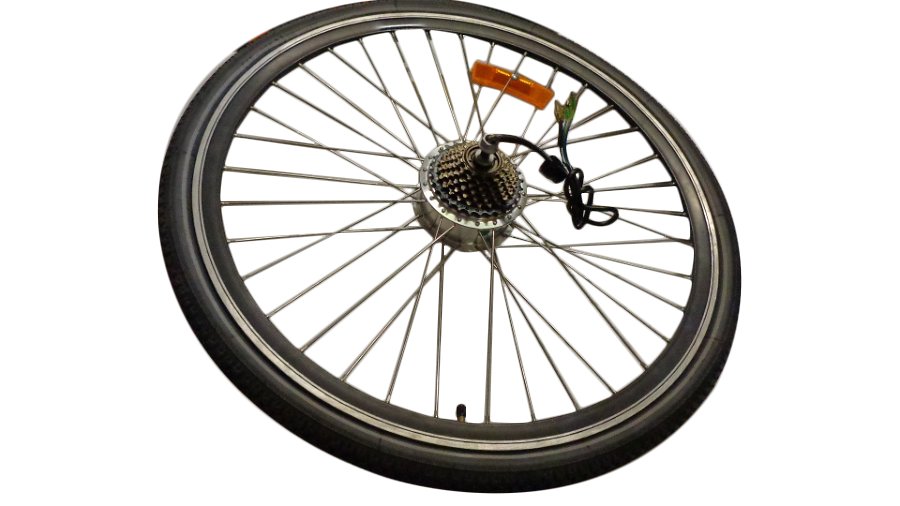 Rear wheel with motor and XR1 tires