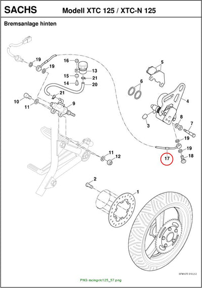 BRAKE HOSE rear