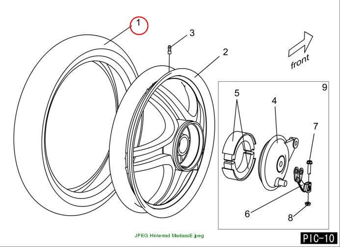 TIRE 80/80-14