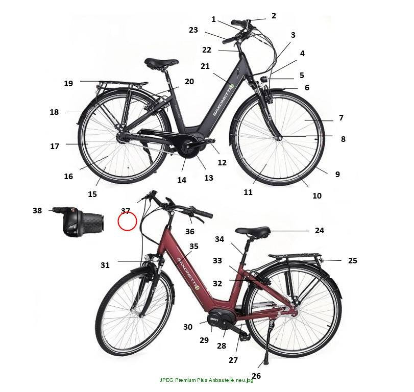 Bremshebel rechts Tektro  EL360 Comfort Plus silber