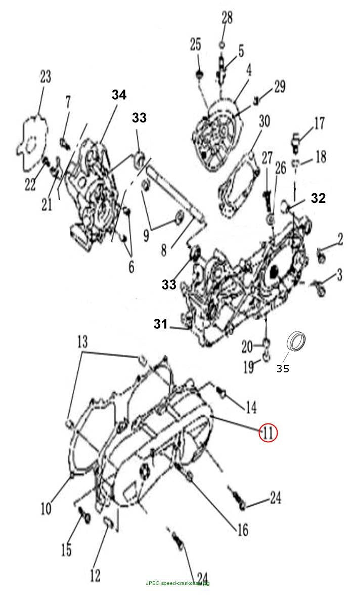 L CRANKCASE COVER