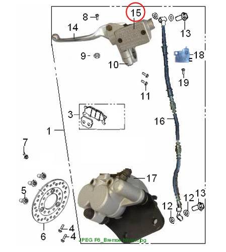 Halter Bremshebel/Bremsfl¨¹ssigkeitsbeh