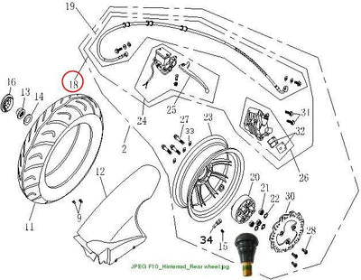 DISC BRAKE ASSY., RR.