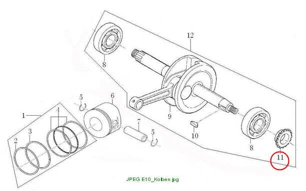 HUB DUMP CHAIN SPROCKET