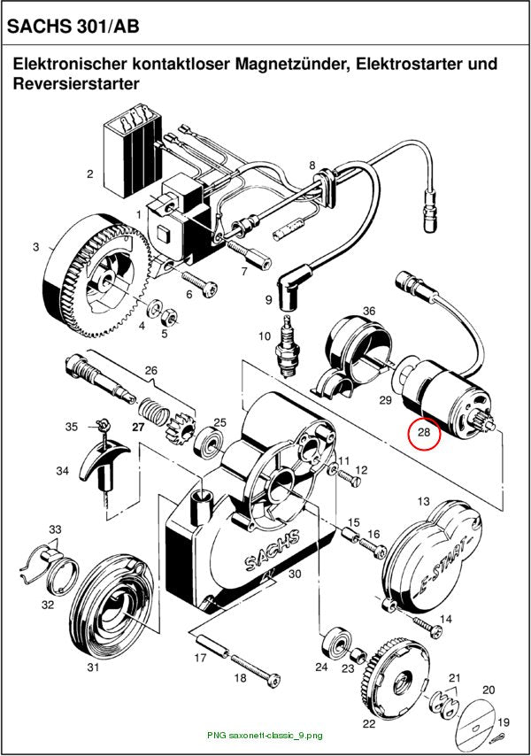 ASM.ELECTRIC MOTOR round connector